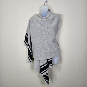 Banana Republic Women L Open Sweater Vest Wool Alpaca Mohair Boho Knit Lagenlook